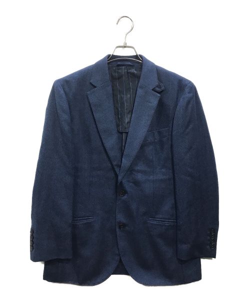 HACKETT（ハケット）HACKETT (ハケット) ヘリンボーンウール2Bテーラードジャケット ブルー サイズ:38Rの古着・服飾アイテム