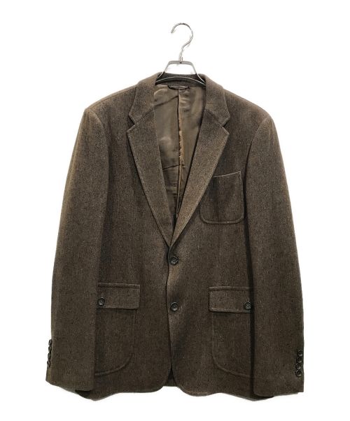 theory（セオリー）theory (セオリー) ウールシルクテーラードジャケット ブラウン サイズ:40の古着・服飾アイテム