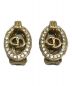 Christian Dior（クリスチャン ディオール）の古着「CDロゴ金具ビジューイヤリング(シーディーロゴカナグビジューイヤリング)」｜ゴールド