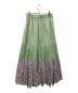 sara mallika (サラマリカ) Cotton Double Flower Print Skirt(コットンダブルフラワープリントスカート) グリーン×ラベンダー サイズ:M：7800円