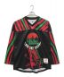 HEADGEAR CLASSICS（ヘッドギア-クラシックス）の古着「A Tribe Called Quest Low End Theory Hockey Jersey ロングスリーブカットソー」｜ブラック×レッド