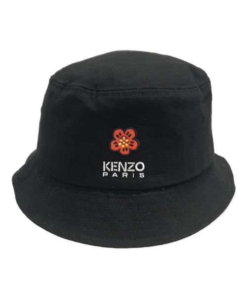 KENZO（ケンゾー）KENZO (ケンゾー) バッジ バケットハット ブラック サイズ:Lの古着・服飾アイテム