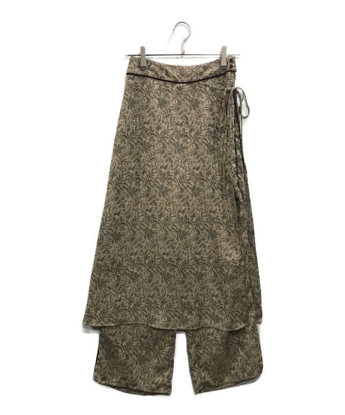 TODAYFUL（トゥデイフル）TODAYFUL (トゥデイフル) Jacquard Layered Pants ブラウン サイズ:38の古着・服飾アイテム