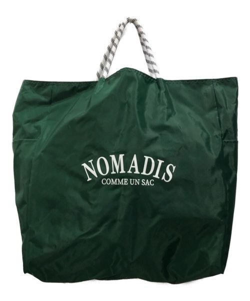 NOMADIS（ノマディス）NOMADIS (ノマディス) SAC ロゴ リバーシブル トートバッグ グリーンの古着・服飾アイテム