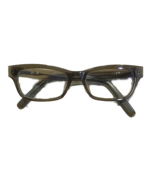 金子眼鏡（カネコメガネ）金子眼鏡 (カネコメガネ) 伊達眼鏡 オリーブの古着・服飾アイテム