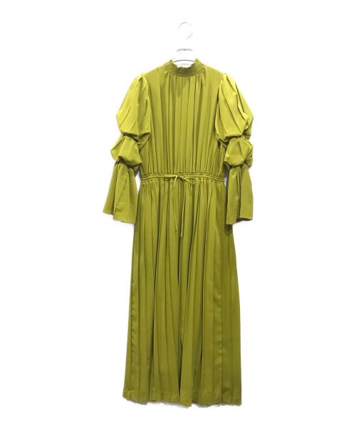 AMeLIE（アメリ）AMeLIE (アメリ) UNDRESSED 2WAY PLEATS DRESS グリーン サイズ:Sの古着・服飾アイテム