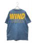 WIND AND SEA (ウィンダンシー) 23SS CRACK-P-DYE S/S Tee クラックプリントTEE ブルー サイズ:L：12000円
