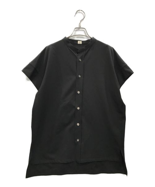 β（ベータ）β (ベータ) モックロディ 変形シャツ ブラック サイズ:9の古着・服飾アイテム