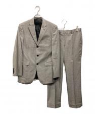 BURBERRY BLACK LABEL (バーバリーブラックレーベル) 千鳥柄セットアップスーツ グレー サイズ:40R