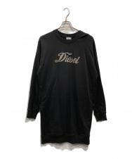 DIESEL (ディーゼル) スウェットワンピース ブラック サイズ:XS