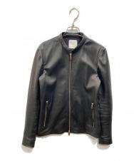 UNITED TOKYO (ユナイテッドトーキョー) ラムレザーシングルライダースジャケット ブラック サイズ:SIZE 1