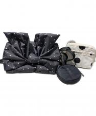 LeSportsac (レスポートサック) Snidel (スナイデル) BOW MULTI POUCH SET ブラック