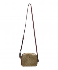 COACH (コーチ) ミニ カメラ バッグ シグネチャー キャンバス ベージュ