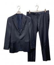 BEAMS F (ビームスエフ) シャドーストライプスーツ ネイビー サイズ:SIZE 48/8R