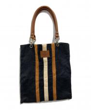 Vivienne Westwood (ヴィヴィアンウエストウッド) ヴィンテージストライプトートバッグ ブラック