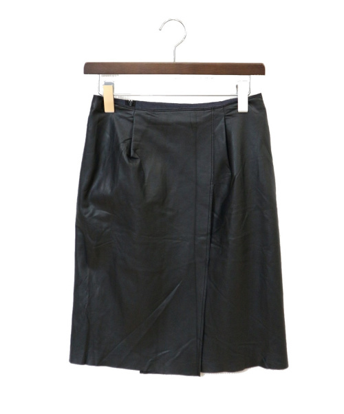 FOXEY（フォクシー）FOXEY (フォクシー) エコレザースカート ブラック サイズ:38の古着・服飾アイテム