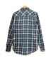 REMI RELIEF (レミレリーフ) コットンチェックシャツ ブルー サイズ:M：4800円