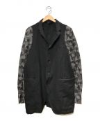 BLACK COMME des GARCONS（）の古着「袖切り替えジャケット」｜ブラック