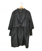 COMME des GARCONS HOMME PLUSコムデギャルソンオムプリュス）の古着「ヘムディティールコート」｜ブラック