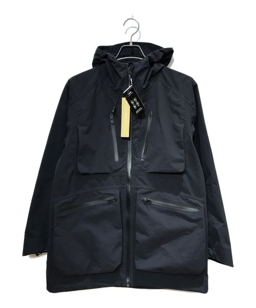 TIGORA（ティゴラ）TIGORA (ティゴラ) アウトドア レインジャケット ブラック サイズ:Mの古着・服飾アイテム