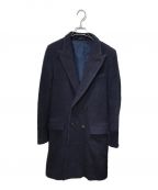 UNUSED（）の古着「Double Chesterfield coat」｜ネイビー