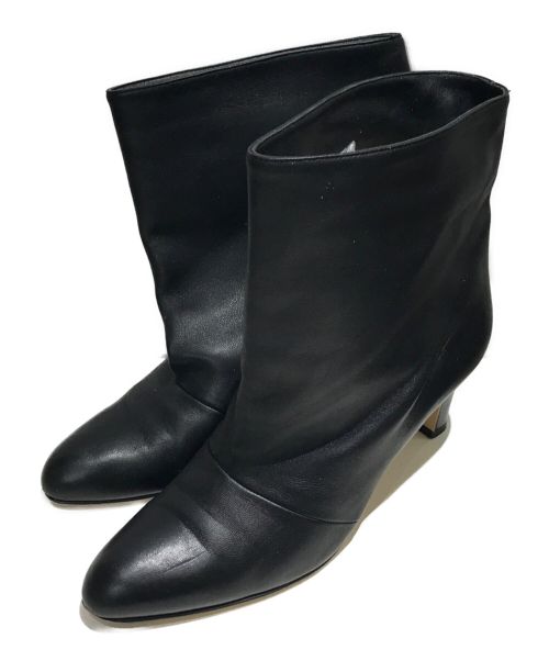 NEBULONIE（ネブローニ）NEBULONIE (ネブローニ) レザーブーツ ブラック サイズ:37の古着・服飾アイテム