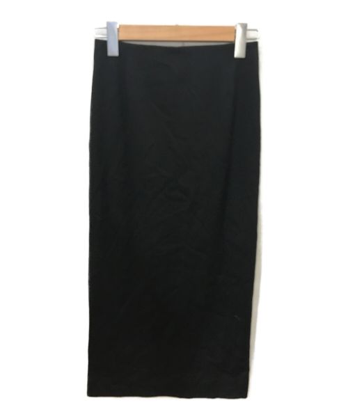 Spick and Span（スピックアンドスパン）Spick and Span (スピックアンドスパン) バックスリットフライススカート ブラック サイズ:36の古着・服飾アイテム