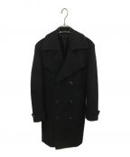 PAUL SMITHポールスミス）の古着「“A COAT TO TRAVEL IN” WOOL TRENCH COAT」｜ブラック