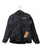 adidasアディダス）の古着「マイシェルター フード付きパデッドジャケット」｜ブラック