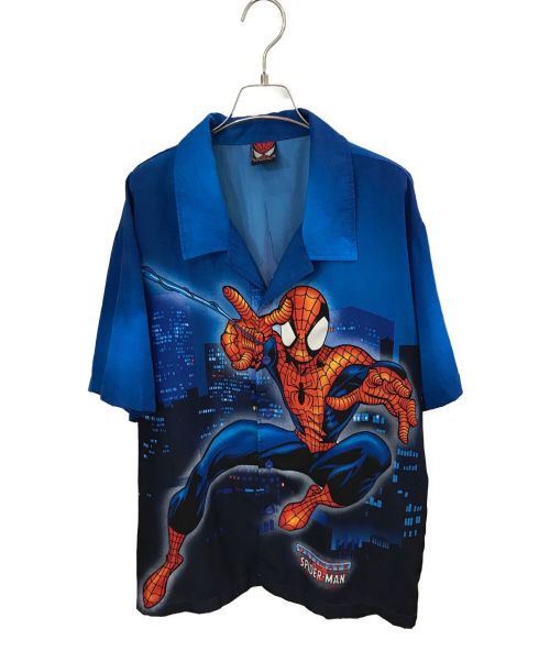 古着（古着）古着 (フルギ) スパイダーマンシャツ ブルー サイズ:Lの古着・服飾アイテム