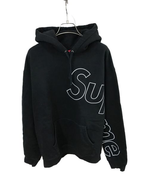 SUPREME（シュプリーム）Supreme (シュプリーム) Reflective Hooded Sweatshirt ブラック サイズ:Mの古着・服飾アイテム