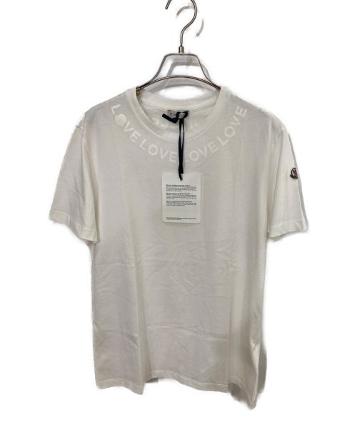 MONCLER（モンクレール）MONCLER (モンクレール) Tシャツ ホワイト サイズ:s 未使用品の古着・服飾アイテム