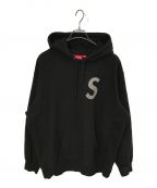 SUPREMEシュプリーム）の古着「Swarovski S Logo Hooded Sweatshirt」｜ブラック