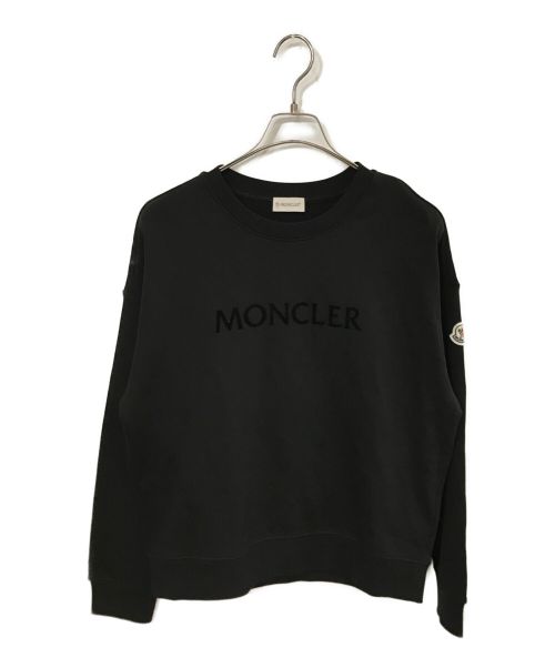 MONCLER（モンクレール）MONCLER (モンクレール) ロゴスウェット ブラック サイズ:Sの古着・服飾アイテム