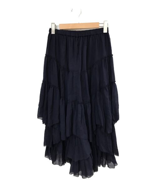 CASA FLINE（カーサフライン）CASA FLINE (カーサフライン) ティアードスカート ネイビー サイズ:36の古着・服飾アイテム