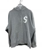 SUPREMEシュプリーム）の古着「S logo split hooded sweatshirt」｜グレー