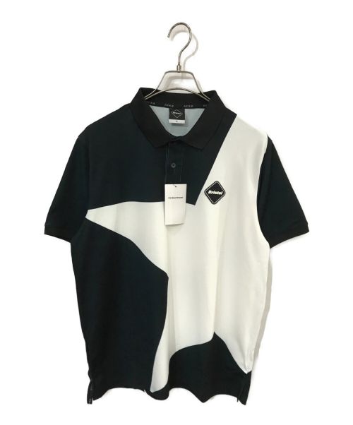 F.C.R.B.（エフシーアールビー）F.C.R.B. (エフシーアールビー) ポロシャツ ホワイト×ブラック サイズ:XLの古着・服飾アイテム