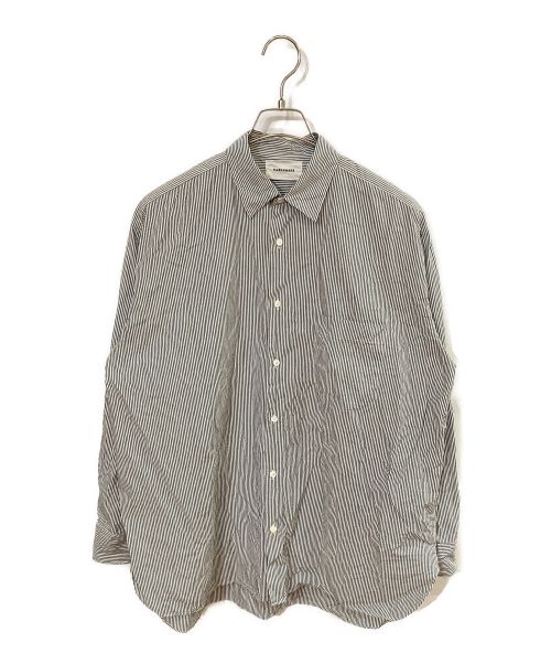 MARKAWARE（マーカウェア）MARKAWARE (マーカウェア) ストライプシャツ ネイビー サイズ:2の古着・服飾アイテム