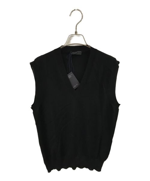 PRADA（プラダ）PRADA (プラダ) ウールベスト ブラック サイズ:48の古着・服飾アイテム