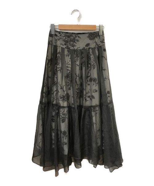 Snidel（スナイデル）Snidel (スナイデル) シフォンスカート グレー サイズ:1の古着・服飾アイテム