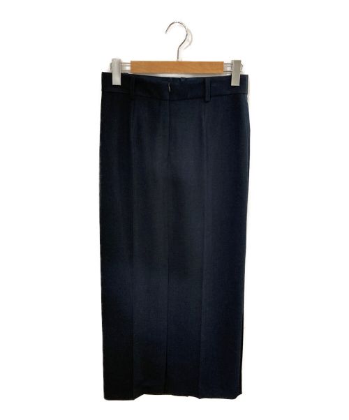 ASTRAET（アストラット）ASTRAET (アストラット) サテン コンビ タイトスカート ネイビー サイズ:2 未使用品の古着・服飾アイテム