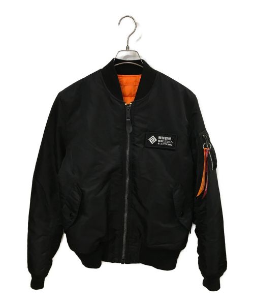 ALPHA（アルファ）ALPHA (アルファ) MA-1ジャケット ブラック サイズ:LARGEの古着・服飾アイテム