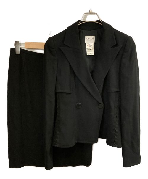 ARMANI COLLEZIONI（アルマーニ コレツィオーニ）ARMANI COLLEZIONI (アルマーニ コレツィオーニ) ヴィンテージセットアップ ブラック サイズ:42の古着・服飾アイテム