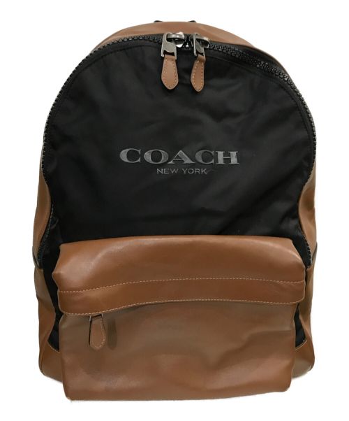 COACH（コーチ）COACH (コーチ) レザーバックパック ブラウンの古着・服飾アイテム