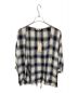 PHEENY（フィーニー）の古着「RAYON OMBRE CHECK CACHE-COEUR SHIRT」｜ネイビー