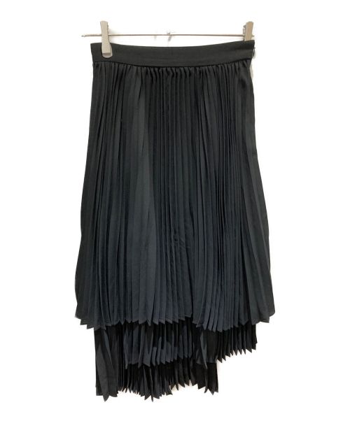 CLANE（クラネ）CLANE (クラネ) スリーレイヤープリーツスカート ブラック サイズ:1の古着・服飾アイテム