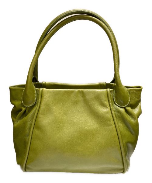 土屋鞄（ツチヤカバン）土屋鞄 (ツチヤカバン) レザートートバッグ グリーンの古着・服飾アイテム