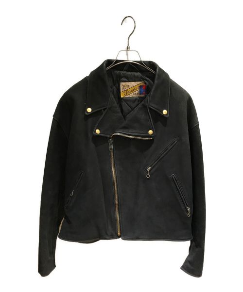 Schott（ショット）Schott (ショット) ライダースジャケット ブラック サイズ:48の古着・服飾アイテム