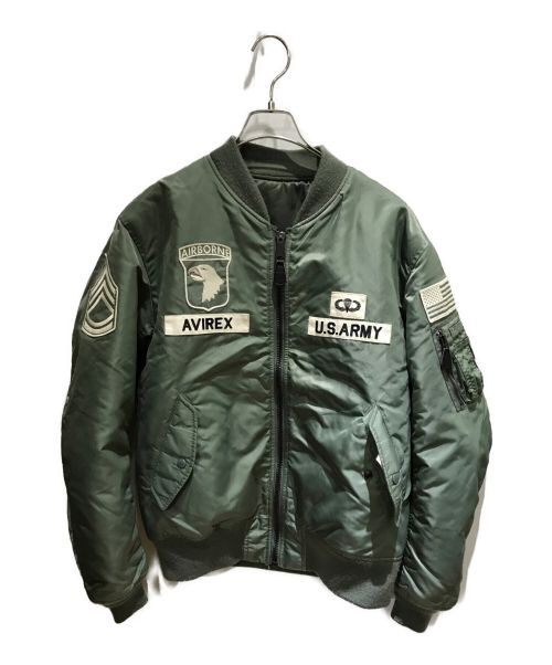 ALPHA（アルファ）ALPHA (アルファ) MA-1ジャケット カーキ サイズ:2XLの古着・服飾アイテム