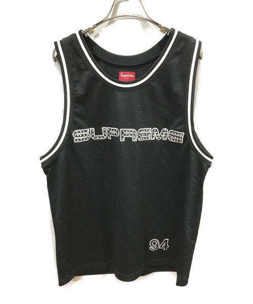 SUPREME（シュプリーム）SUPREME (シュプリーム) NIKE (ナイキ) Rhinestone Basketball Jersey ブラック サイズ:Mの古着・服飾アイテム